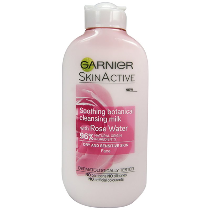 Garnier Skin Active Cleansing Milk With Rose Water For Dry-Sensitive Skin 200ml