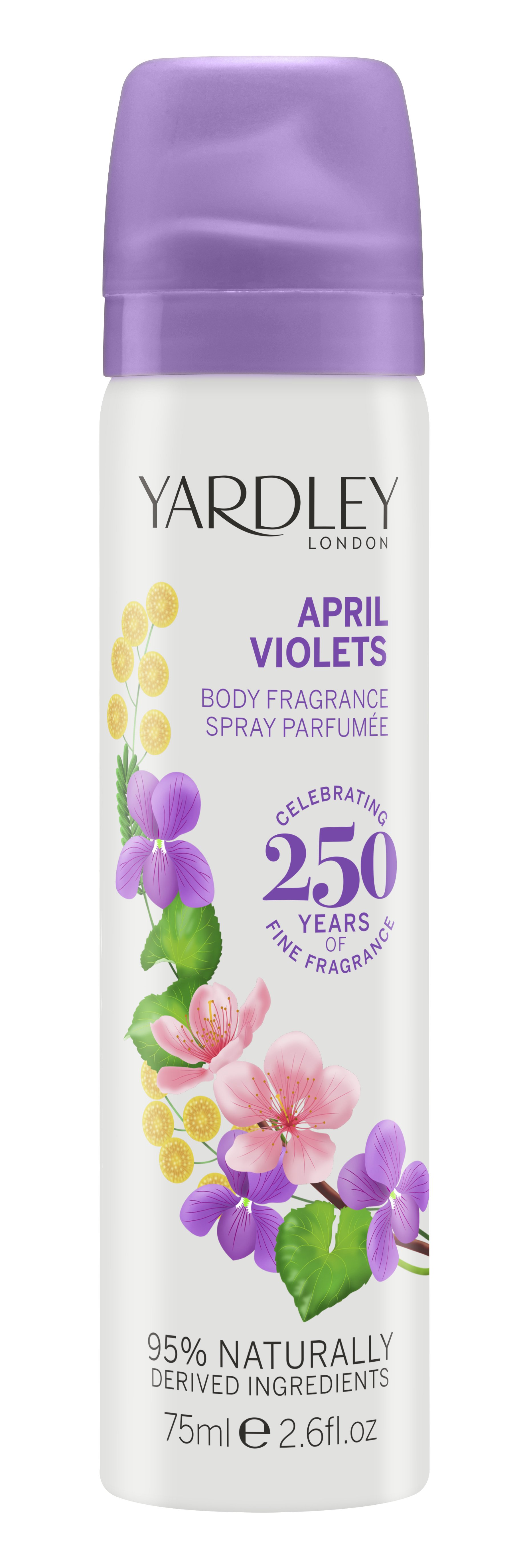 Yardley April Violets 75ml Body Spray