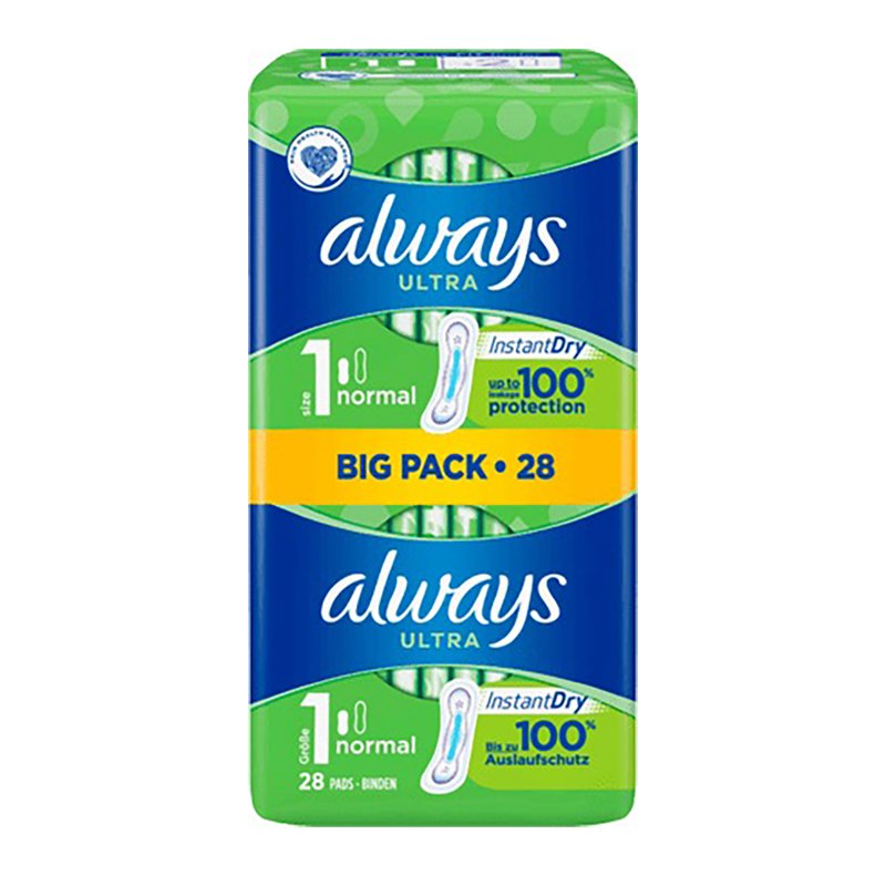 Always Ultra Normal Sanitary Towels Size 1 30s