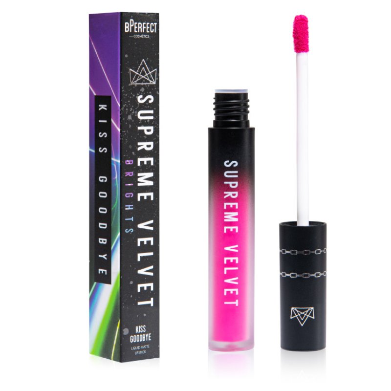 BPerfect Supreme Velvet Neon Brights Collection Kiss Goodbye Hot Pink