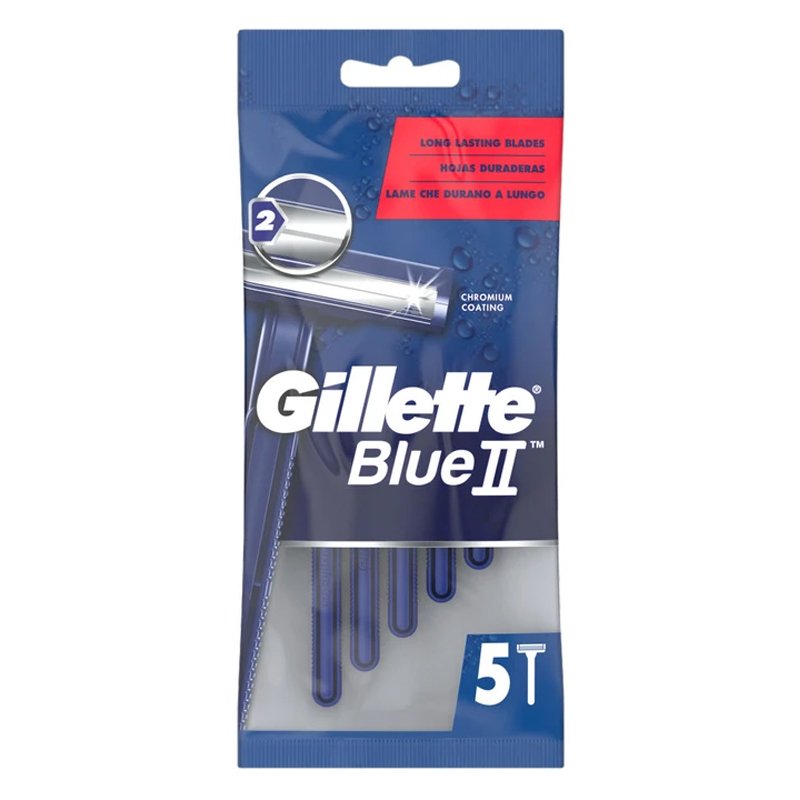 Gillette Blue II Disposable Razors 5s