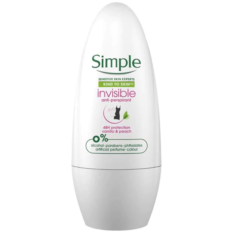 Simple Kind To Skin Invisible Roll On 50ml