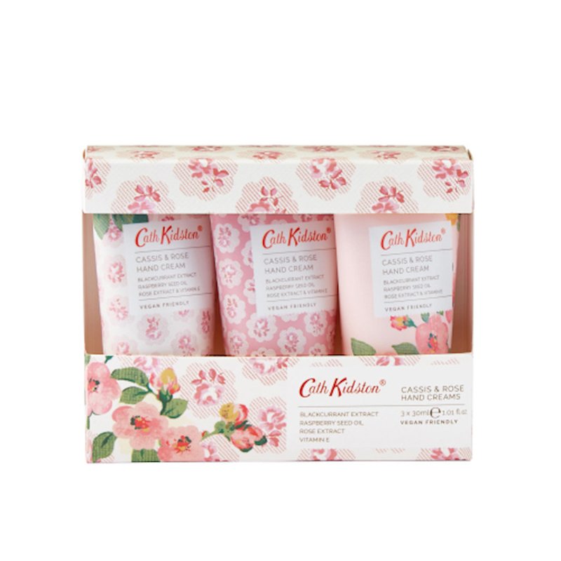 Cath Kidston Freston Cassis And Rose Trio Hand Care Giftset A
