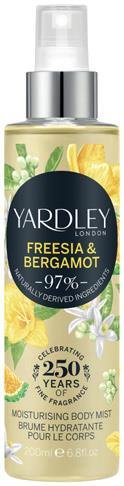 Yardley Freesia And Bergamot 200ml Fragrance Mist