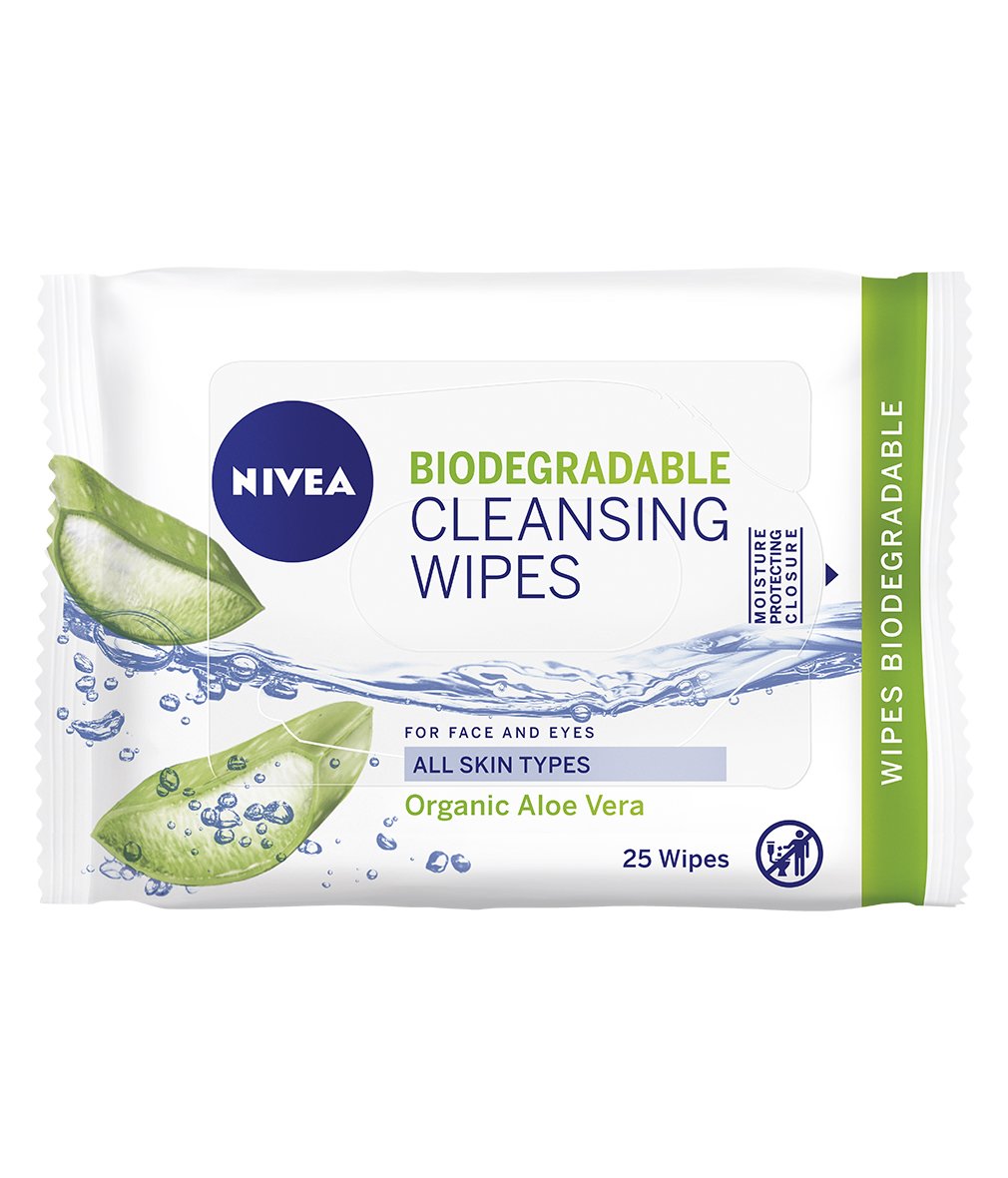Nivea Biodegradable Cleansing Wipes 25s