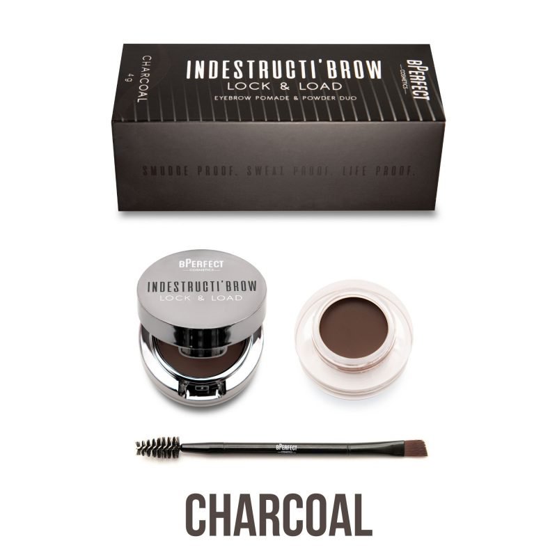 BPerfect Indestructibrow Lock And Load Eyebrow Pomade And Powder Duo Charcoal 4g
