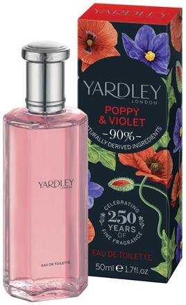 Yardley Poppy And Violet 50ml Edt Spr