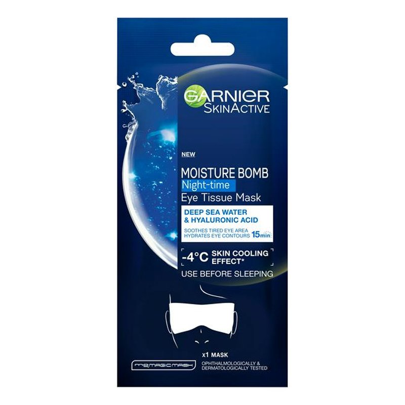 Garnier Skin Active Moisture Bomb Night Time Eye Tissue Mask 6g