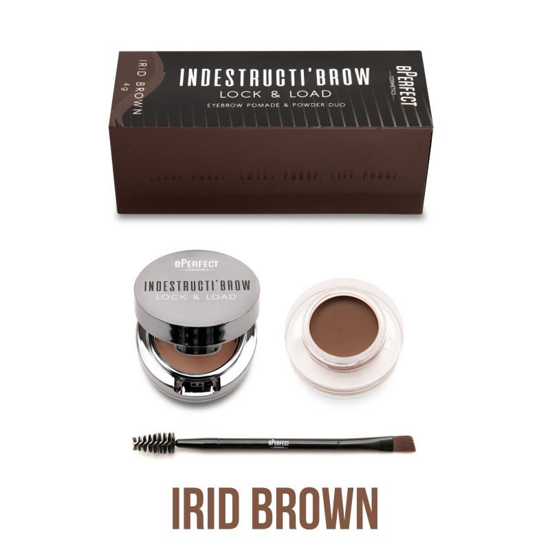 BPerfect Indestructibrow Lock And Load Eyebrow Pomade And Powder Duo Irid Brown 4g