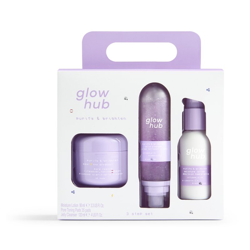 Glow Hub Purify And Brighten 3 Step Giftset
