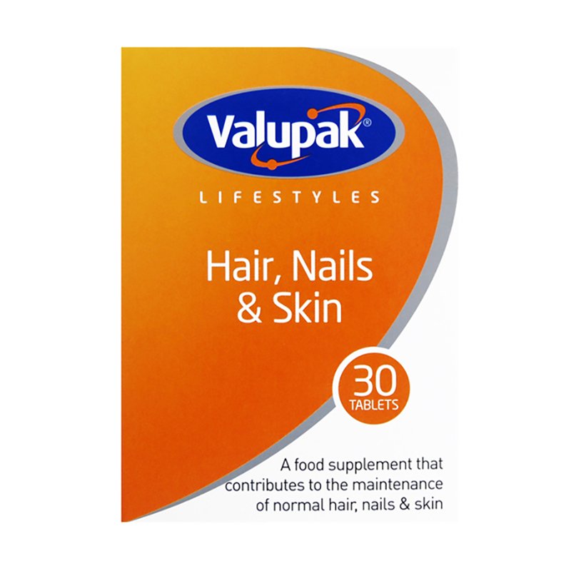 Valupak Lifestyles Hair, Nails And Skin Oad Tablets 30s