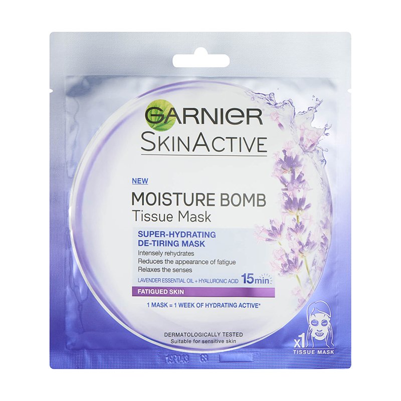 Garnier Skin Active Moisture Bomb Tissue Mask Lavender 32g