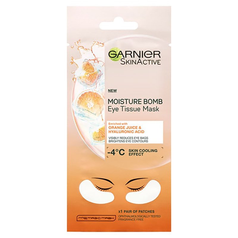 Garnier Skin Active Moisture Bomb Orange Juice Eye Tissue Mask 6g