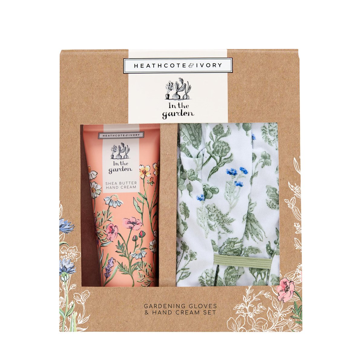 Heathcote And Ivory In The Garden Gardening Gloves And Hand Cream Set