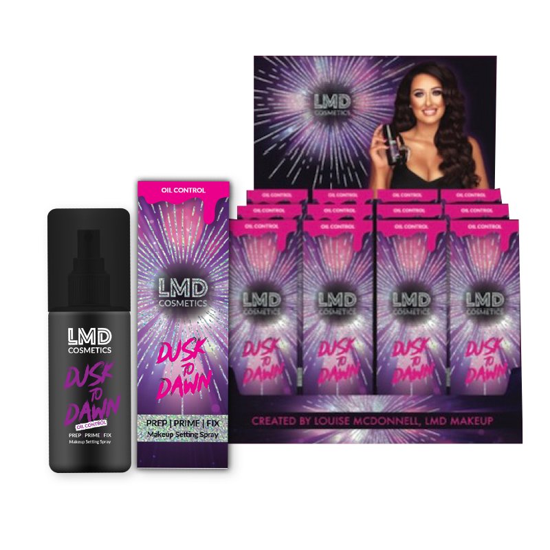 LMD Cosmetics Dusk to Dawn Oil Control Makeup Setting Spray 100ml 16pc CDU