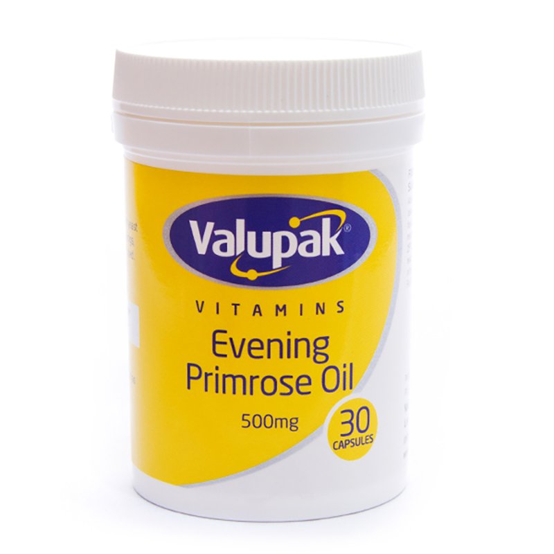 Valupak Vitamin Evening Primrose Oil 500Mg Capsules 30s