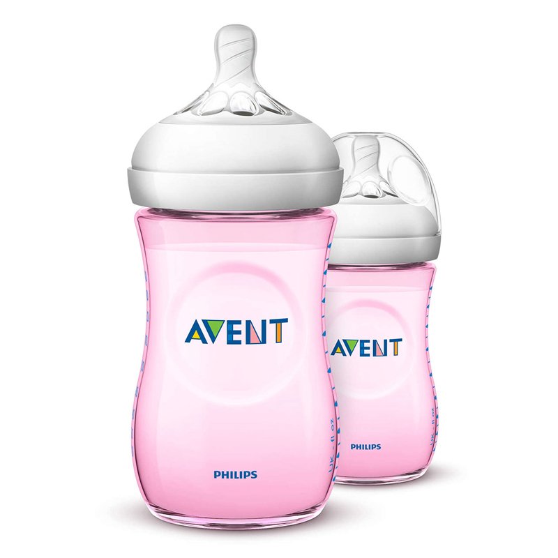 Avent Natural Pink Bottle 9oz-260ml