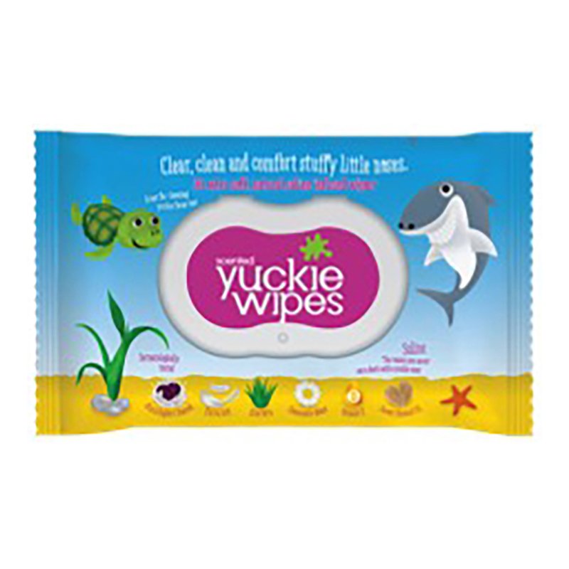 Yuckie Saline Nose Wipes Acai And Yoghurt 30s