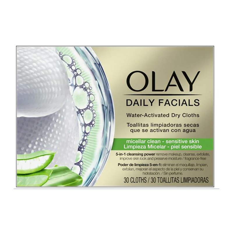 Olay Daily Facials Cloths Sensitive 30s