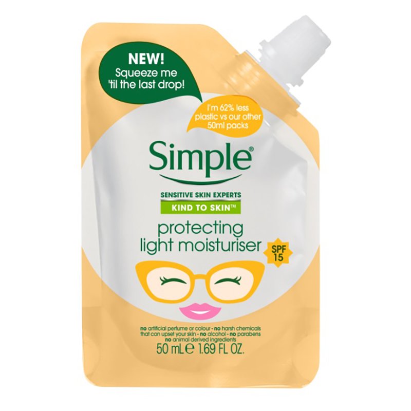 Simple Kind To Skin Protecting Light Moisturiser Travel Pouch 50ml