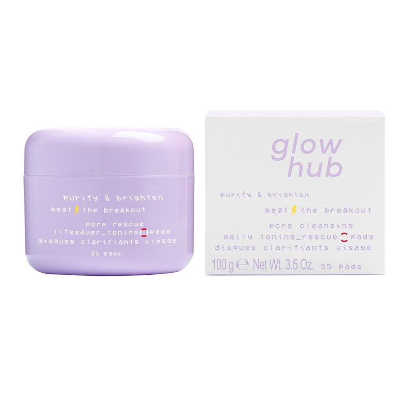 Glow Hub Purify And Brighten Pore Rescue Lifesaver Toning Pads 35s