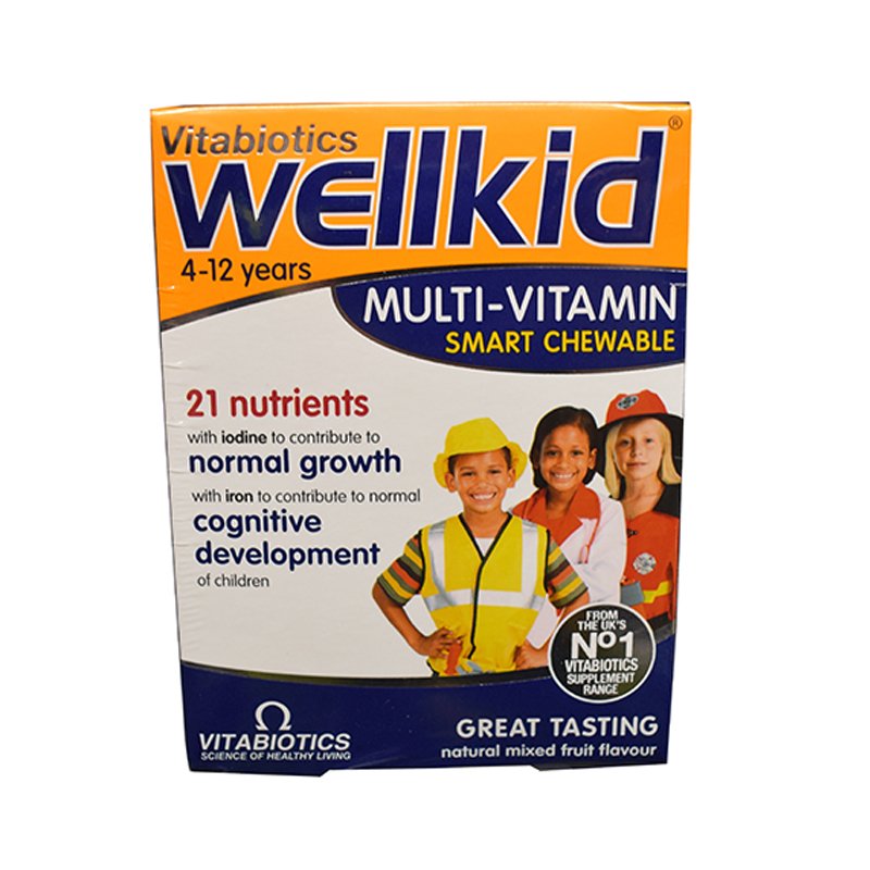 Vitabiotics Wellkid Smart Chewable 30s For 4-12Years