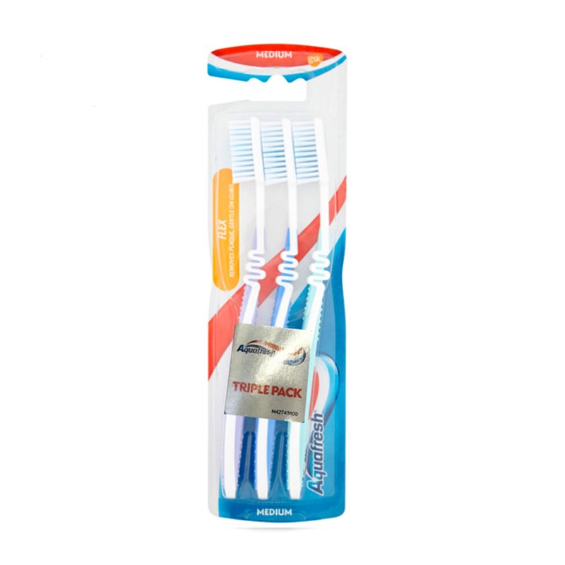 Aquafresh Flex Toothbrush Medium Triple Pack