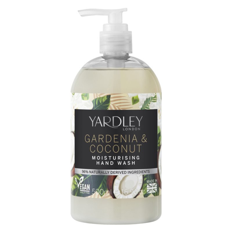 Yardley Botanical Gardenia And Coconut Moisturising Hand Wash 500ml