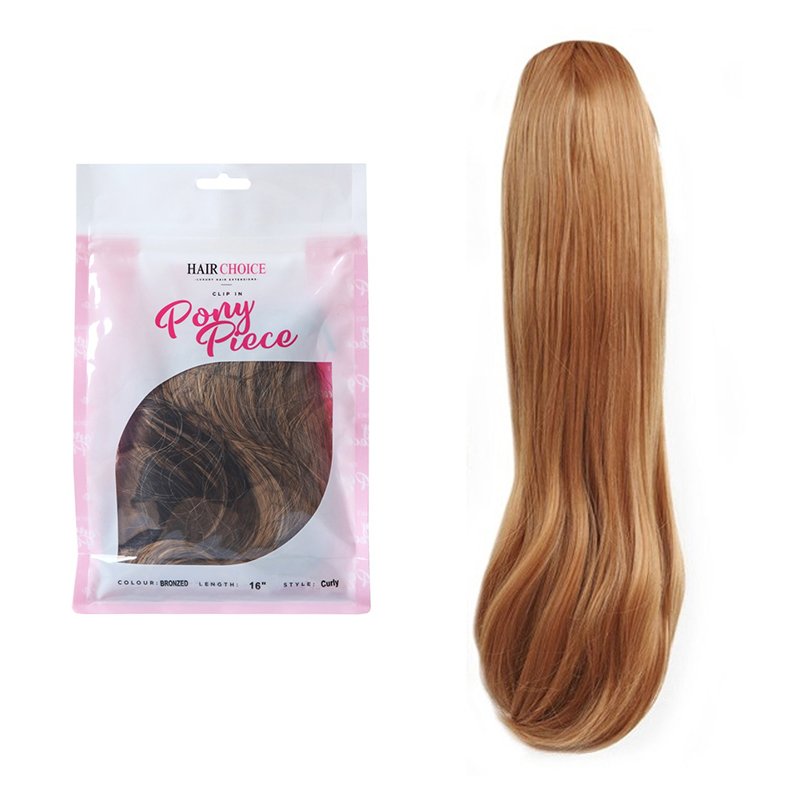 Hair Choice Pony Piece Luxury Synthetic Hair Extensions Amber 20inch Straight
