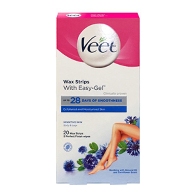 Veet Ready To Use Body And Legs Wax Strips Sensitive 20s