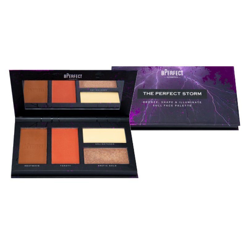 BPerfect The Perfect Storm Bronze Shape And Illuminate Full Face Palette