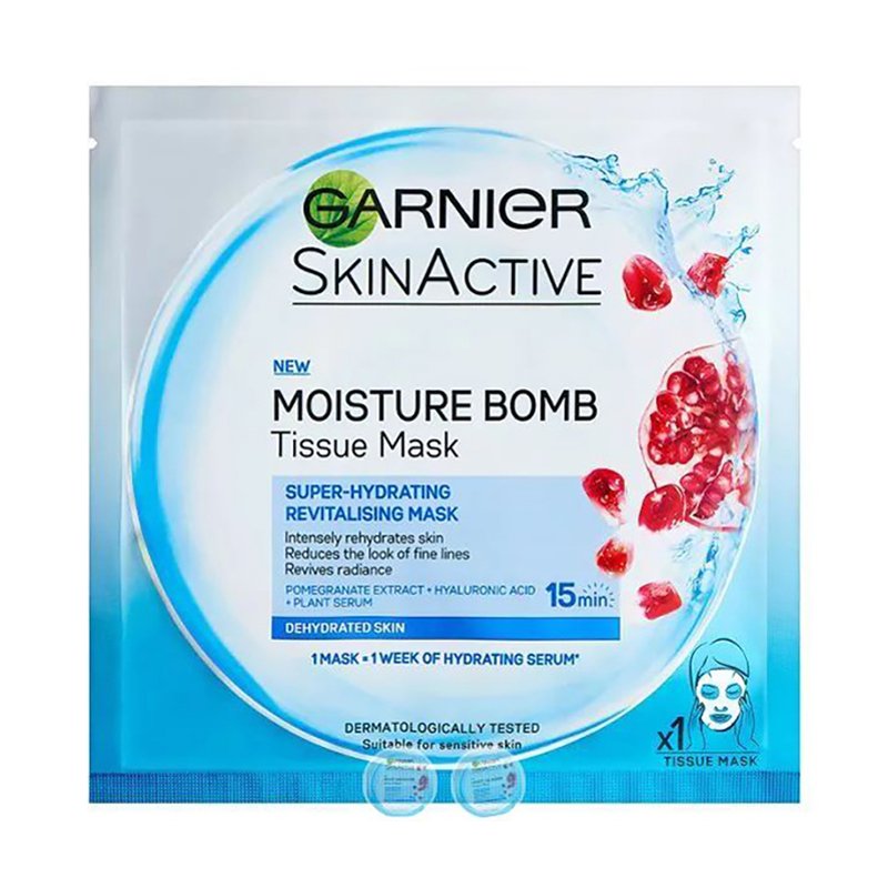 Garnier Skin Active Moisture Bomb Tissue Mask For Dehydrated Skin 32g