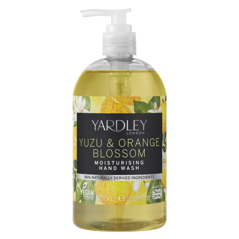 Yardley Botanical Yuzu And Orange Blossom Moisturising Hand Wash 500ml