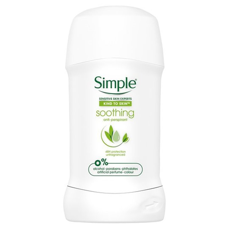 Simple Kind To Skin Soothing Deodorant Stick 40ml