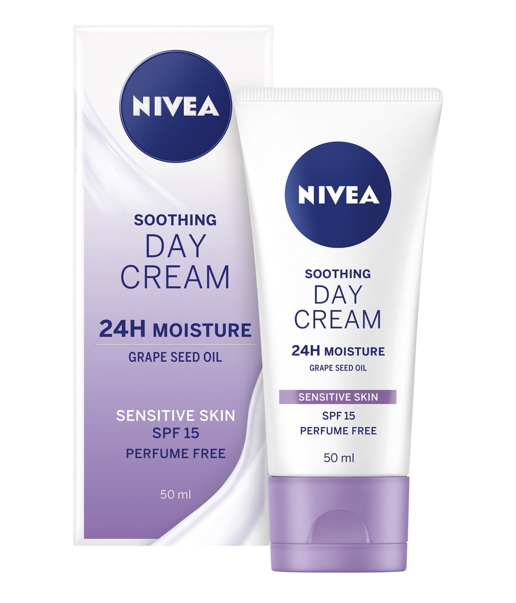 Nivea Soothing Day Cream For Sensitive Skin SPF15 50ml