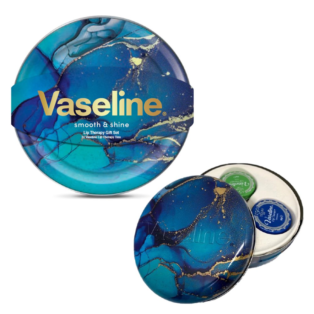 Vaseline Original Lip Therapy Selection Gift Tin