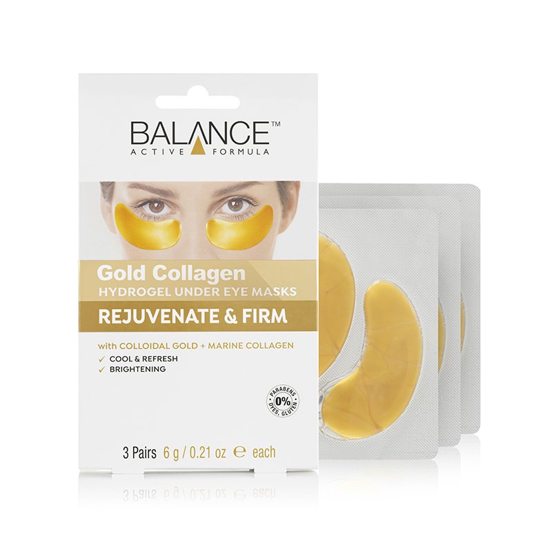 Balance Active Formula Gold Collagen Hydrogel Under Eye Masks 3s 6g