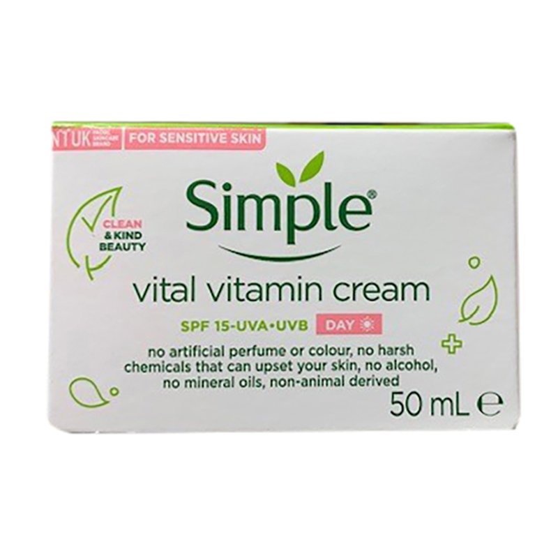 Simple Vital Vitamin Day Cream SPF15 50ml