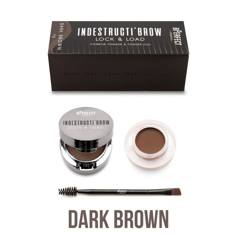 BPerfect Indestructibrow Lock And Load Eyebrow Pomade And Powder Duo Dark Brown 4g