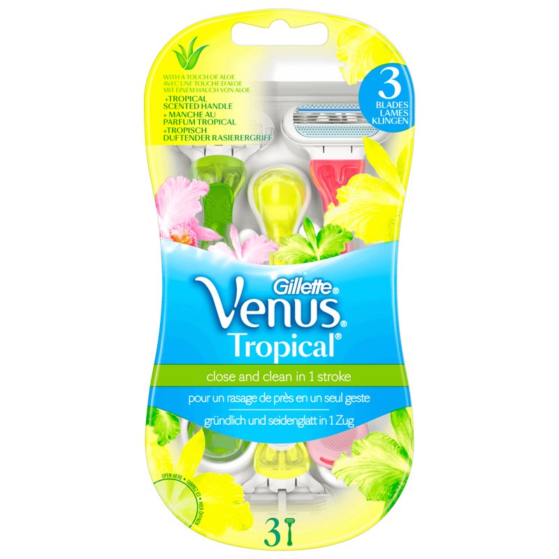 Gillette Venus Tropical Disposable Razors 3s