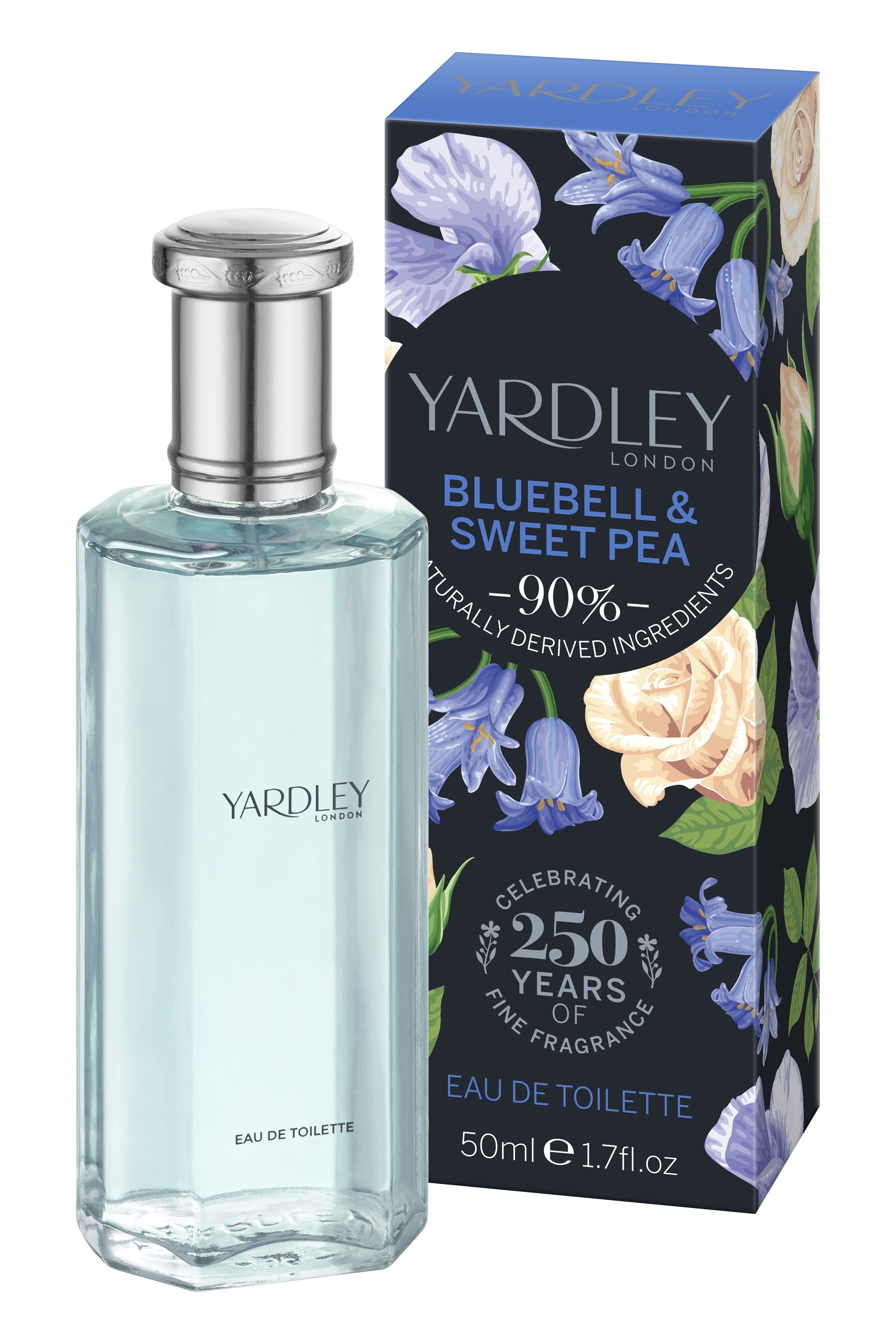 Yardley Bluebell And Sweet Pea 50ml Edt Spr