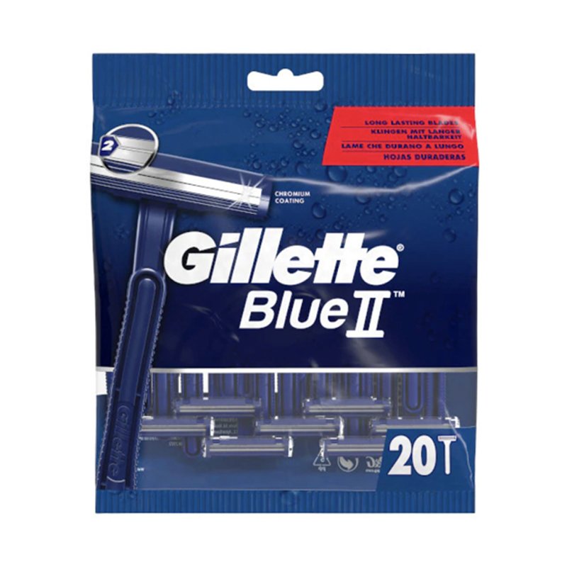 Gillette Blue II Disposable Razors 20s
