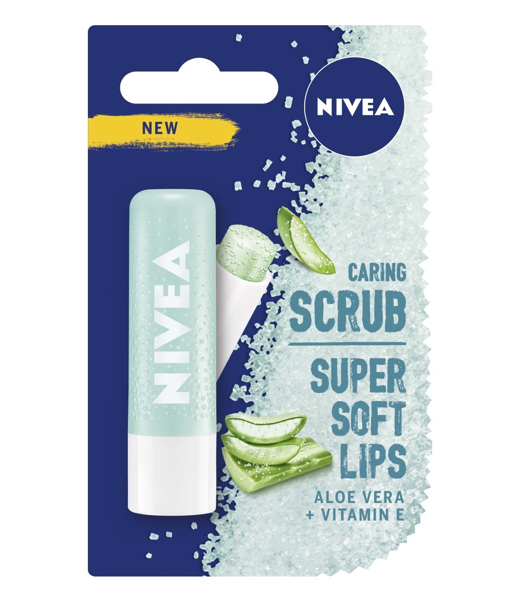 Nivea Aloe Vera And Vitamin E Lip Balm Scrub 4.8g