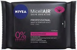 Nivea Micellair Professional Make Up Remover Wipes 20s