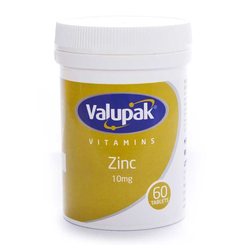Valupak Vitamin Zinc Gluconate 10Mg Tablets 60s